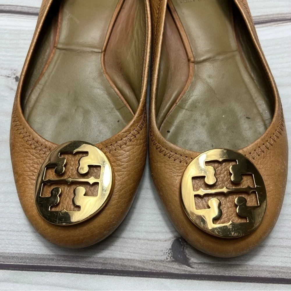 Tory Burch Reva Tan Ballet Flats -> Tory Burch Reva Tan Ballet Flats